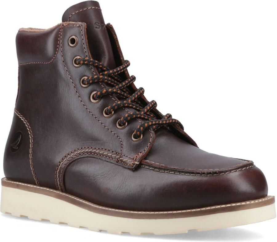 Sperry Boston Leren Heren Chocolade Enkellaarzen