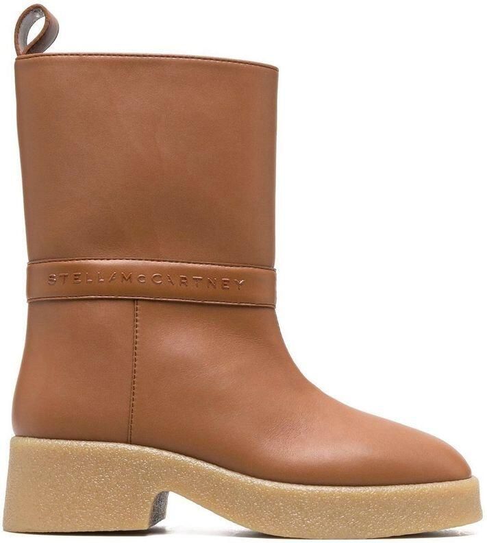 Stella Mccartney Bruine Polyethyleen Enkellaarsjes