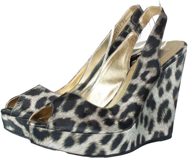Stella McCartney Pre-owned Stella Mccartney luipaardprint wedges