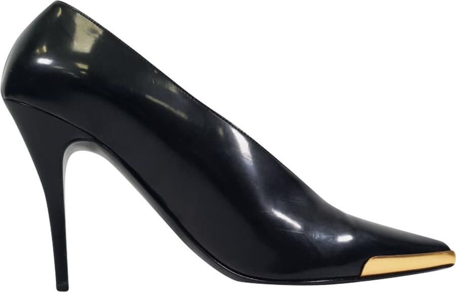 Stella McCartney Pre-owned Stella McCartney pumps met spitse neus in zwart leer