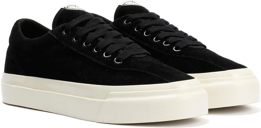 Stepney Workers Club Dellow L Suède Dames Zwarte Sneakers