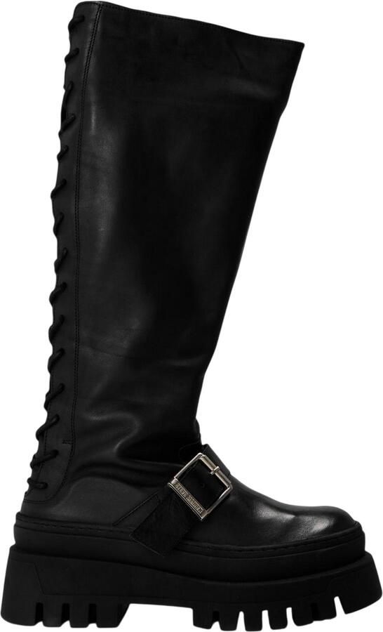 Steve Madden Dames Chez Leren Kniehoge Boots (Zwart)