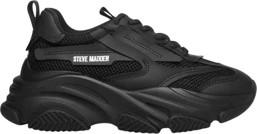 Steve Madden Possession-E sneakers met dikke plateauzool voor dames (Zwart)