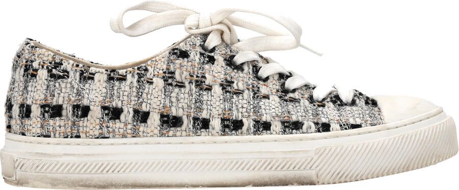 Stuart Weitzman Pre-owned Stuart Weitzman Goldie Sneakers in Multicolor Tweed