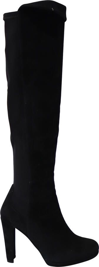 Stuart Weitzman Pre-owned Stuart Weitzman Hiline Kniehoge Laarzen in Zwart Suède