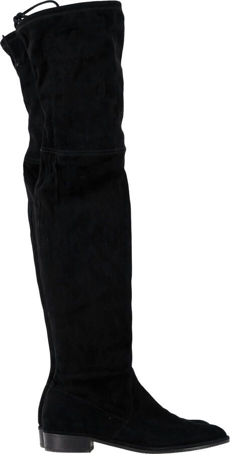 Stuart Weitzman Pre-owned Stuart Weitzman Lowland Stretch Over-the-Knee Laarzen in Zwarte Suède