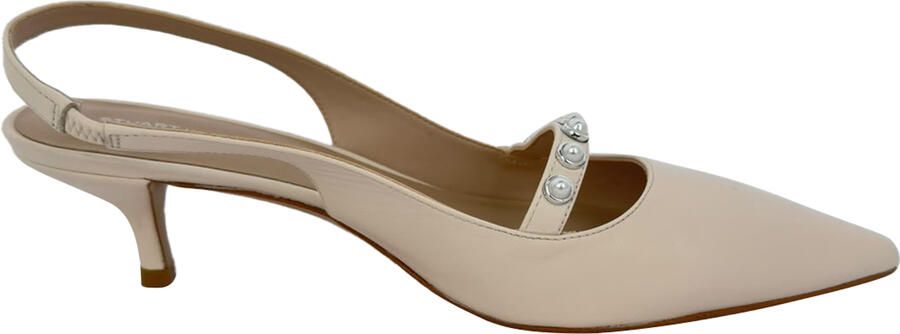 Stuart Weitzman Pre-owned Stuart Weitzman pumps met kristallen versiering in beige leer