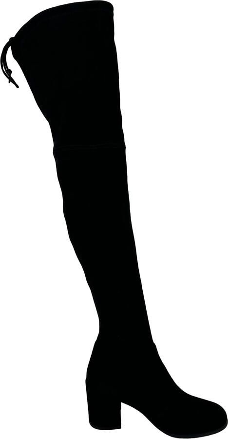 Stuart Weitzman Pre-owned Stuart Weitzman Tieland overknee laarzen in zwart suède