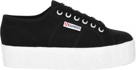 Superga Dames 2790 Logo Sneakers (Zwart)