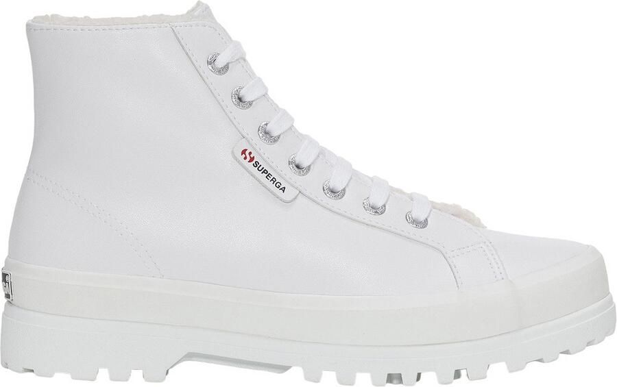 Superga Dames 2341 Alpina Vegan Leren Trainers (Ijs Wit)