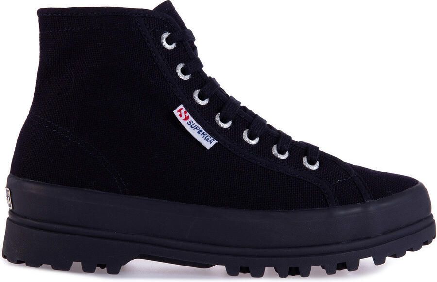 Superga Dames 2341 Cotu Alpina Hoge Tops (Blauw Antraciet)