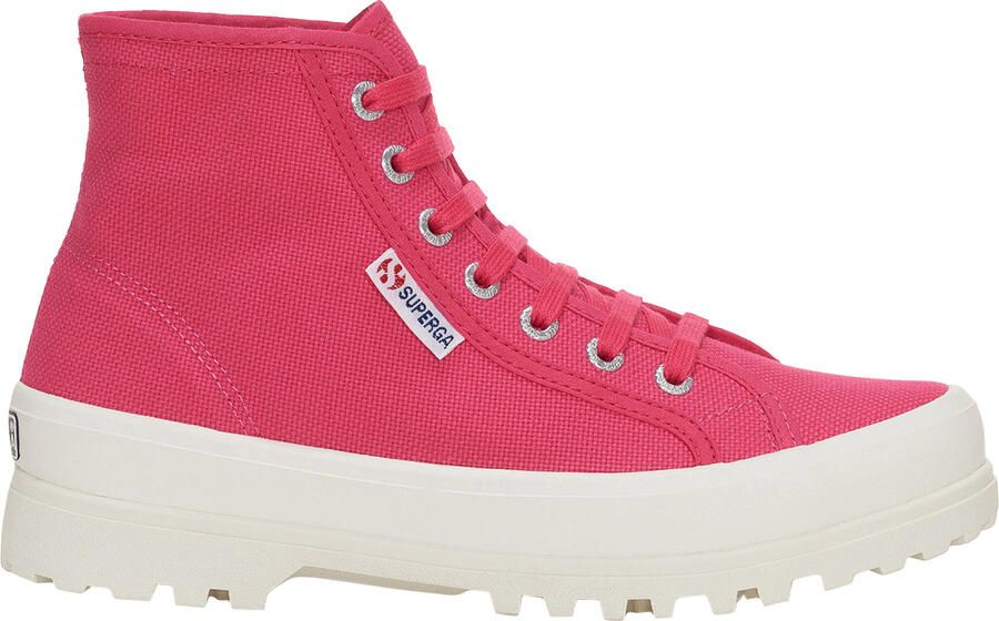 Superga Dames 2341 Cotu Alpina Hoge Tops (Fuchsia Roze Avorio)