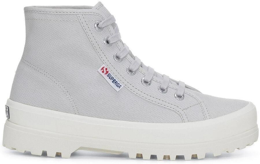 Superga Dames 2341 Cotu Alpina Hoge Tops (Grijs Zilver Avorio)