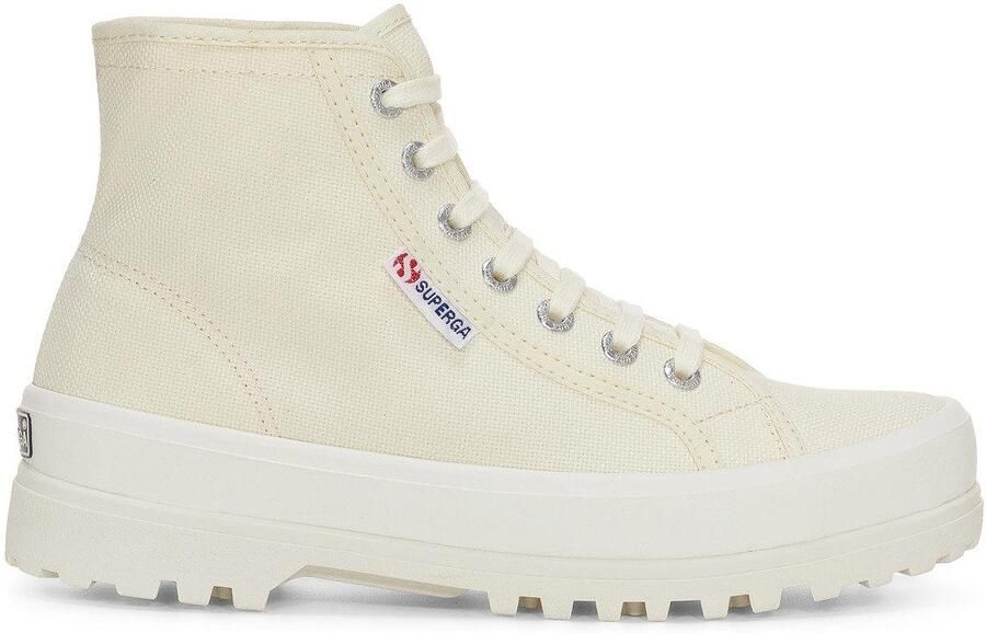 Superga Dames 2341 Cotu Alpina Hoge Tops (Natuurlijk beige Avorio)