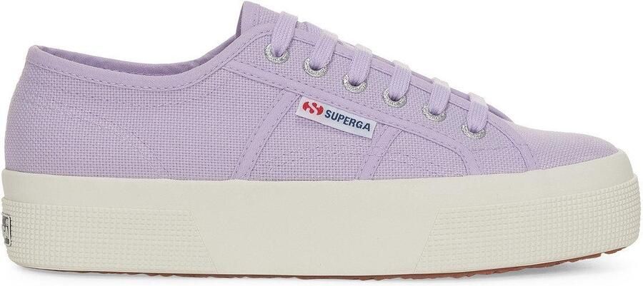 Superga Dames 2740 Veterschoenen (Violet Lilla Avorio)