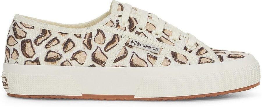Superga Dames 2750 Giraffe Print Trainers (Beige Natuurlijk)