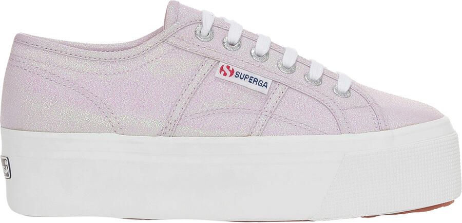 Superga Dames 2790 Lamew Lace Up Trainers (Pastel Lila Iridescent)