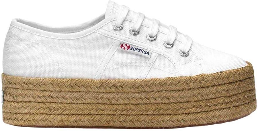 Superga Dames 2790 Touw Platform Trainers (Wit)