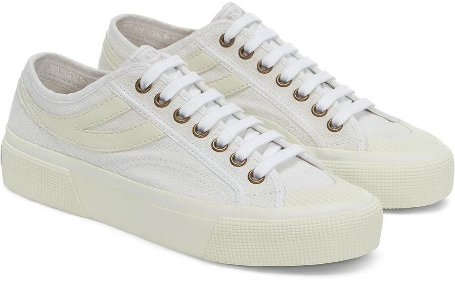 Superga Heren 2750 Panatta 3.0 Trainers (Wit Wit Avorio)