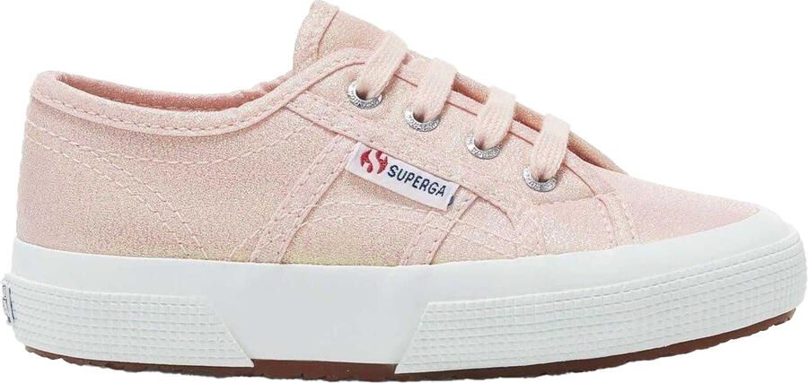 Superga Kinderen 2750 Lamej metallic platte schoenen (Roze Ish iriserend)