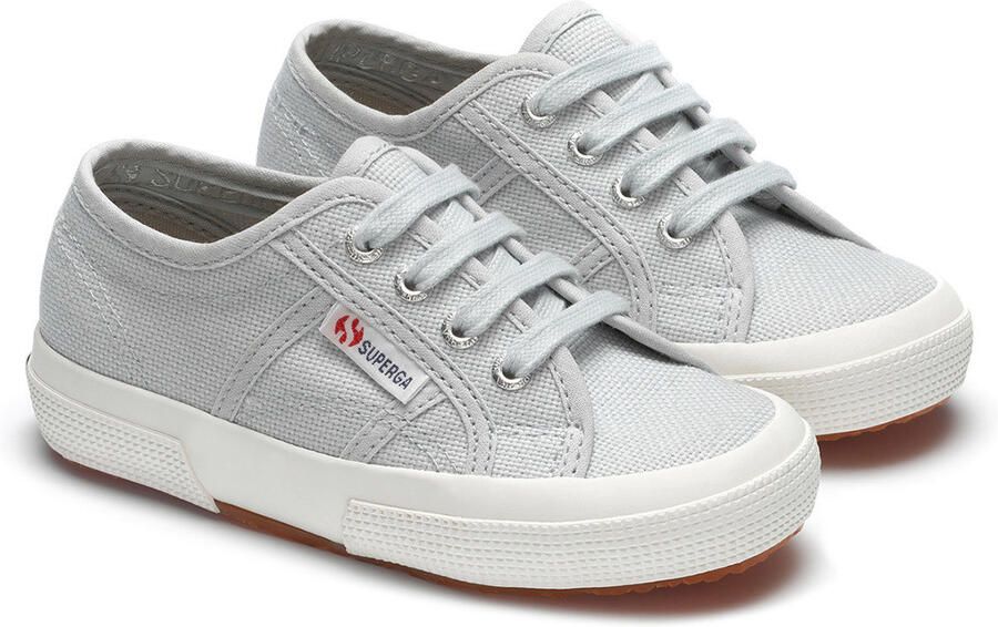 Superga Kinderen Kinderen 2750 Jcot Leather Trainers (Grijs Lilla Avorio)