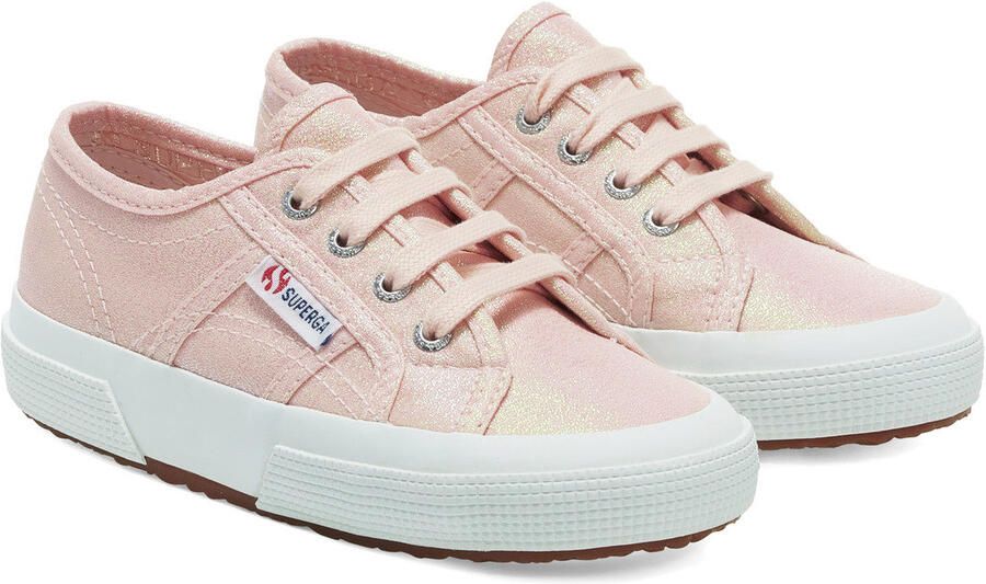 Superga Kinderen Kinderen 2750 Lamew Lace Up Trainers (Roze Ish iriserend)