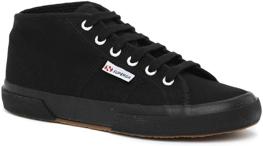 Superga Unisex 2754 Cotu Mid Cut Trainers voor volwassenen (Volledig zwart)