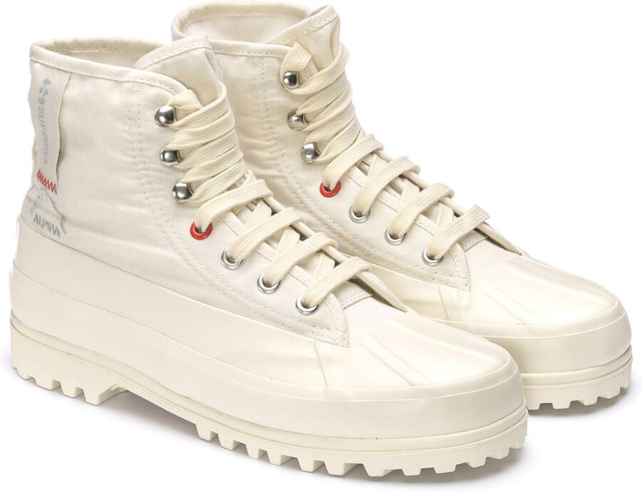 Superga Unisex volwassene 2481 Alpina Ripstop High Tops (Natuurlijk Beige Oranje Tomaat)
