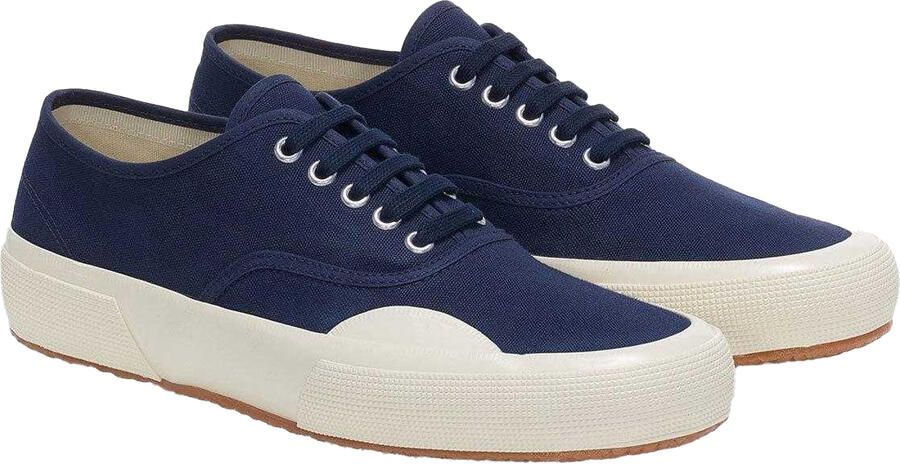 Superga Unisex Volwassenen 2430 Deck Canvas Sneakers (Marineblauw Off White)