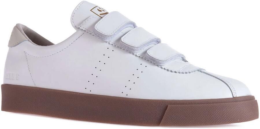 Superga Volwassen 2870 Sport Club S Leren Trainers met Contrast Detail ()
