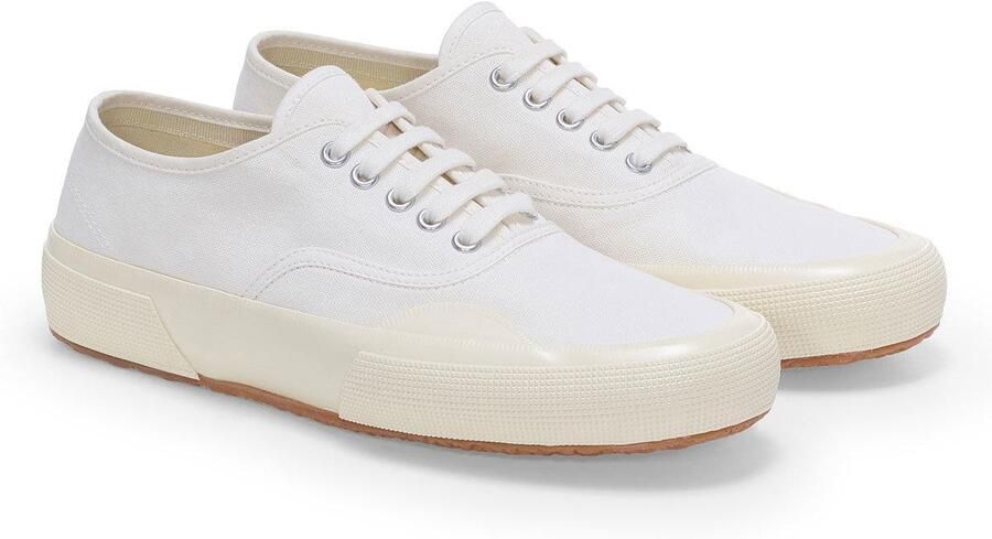 Superga Volwassen uniseks 2430 Deck Canvas Trainers (Wit gebroken wit)