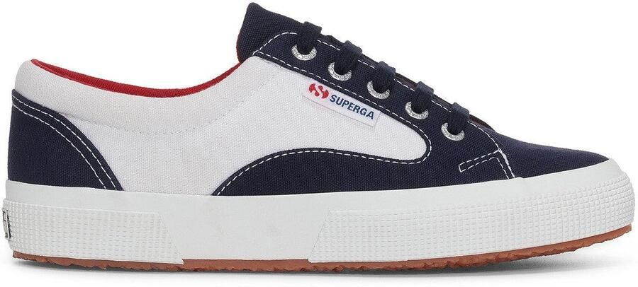 Superga Volwassen unisex 2750 Blocks Trainers (Wit Zwaar Rood)