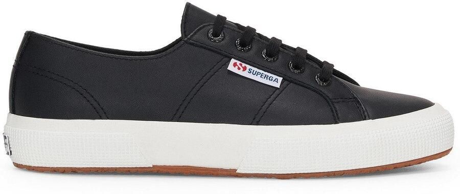 Superga Volwassen unisex 2750 nappaleer sportschoenen (Zwart Avorio)