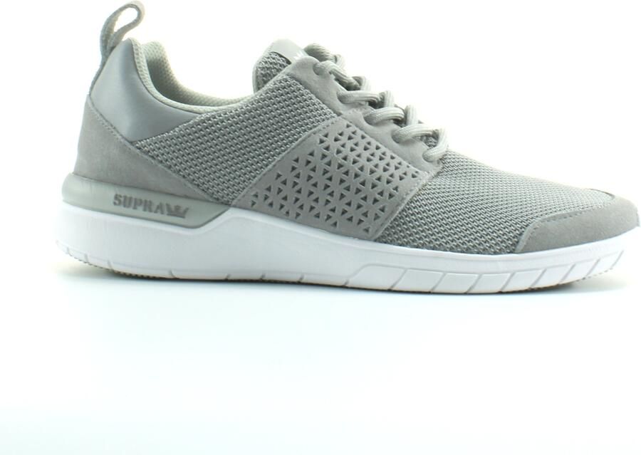 Supra Scissor Lichtgrijs Textiel Heren Lace Up Trainers 08027 054