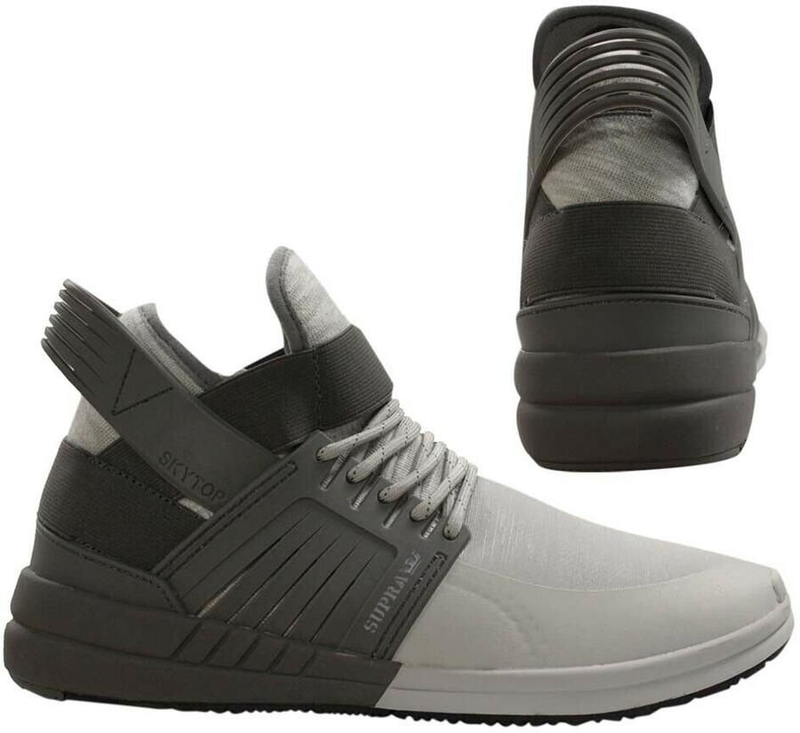 Supra Skytop V Grijs Slip On High Top Lace Up Herentrainers 08032 051 B48E