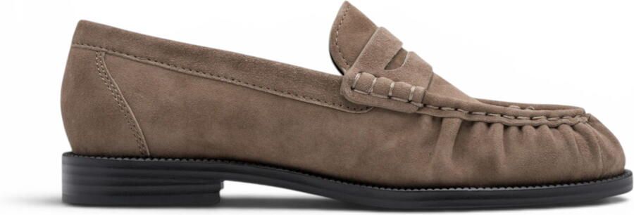 Tamaris dames beige leren loafer casual schoenen 24251-47