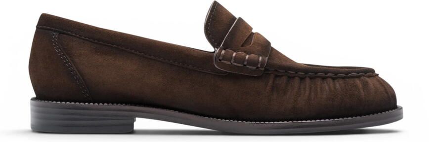 Tamaris dames bruine leren loafer casual schoenen 24251-47