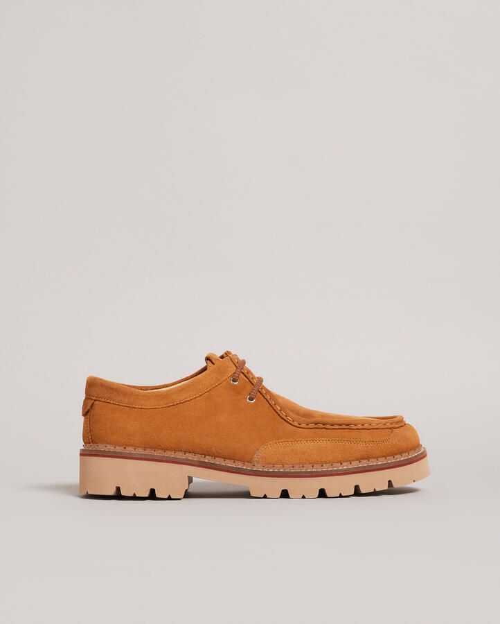 Ted Baker Clerdd Suède Mocassin met dikke zool Bruin
