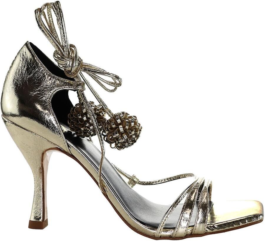 Ted Baker Hilaray Pom Dames Gouden Sandalen