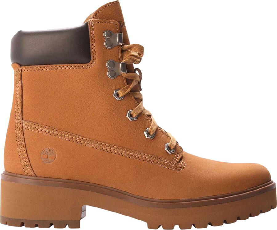 Timberland Dames Carnaby Cool Leren Blokhak Enkellaarsjes (Tarwe)