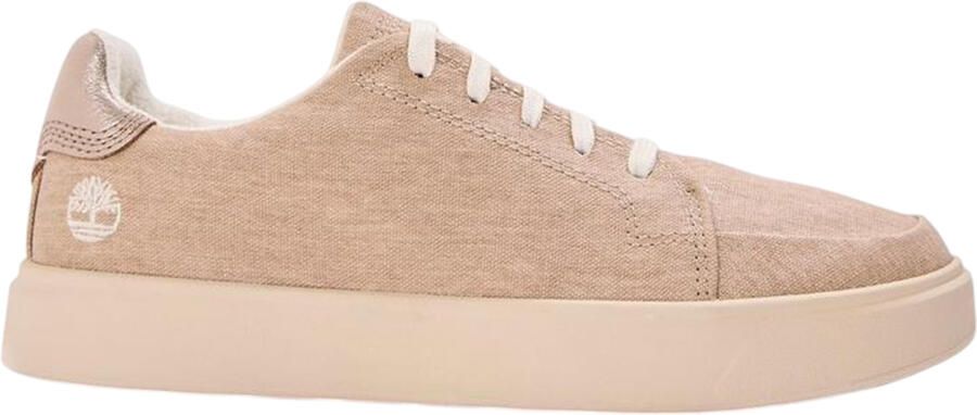 Timberland Emerson Street platte canvas schoenen voor dames (Licht Beige)