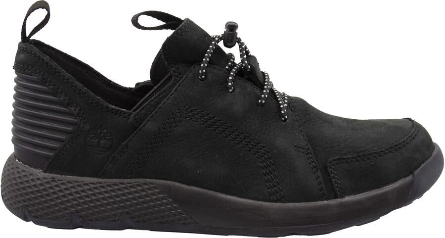Timberland Flyroam Wedge Zwart Leer Laag Lace Up Junioren Trainers A1J5M