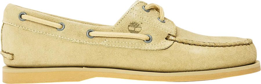 Timberland Klassieke suède veterschoenen voor heren met structuur (Lichtgroen)