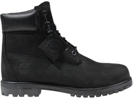 Timberland Zwarte Leren Veterschoenen