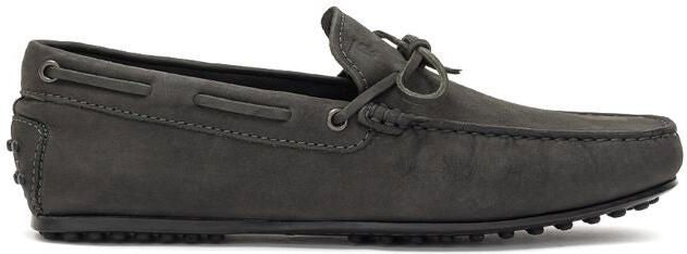 TOD'S Grijze Nubucklederen Moccassin