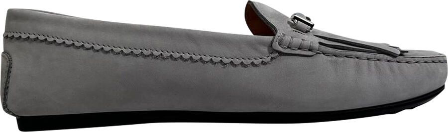 Tod'S Pre-owned Tod's Fransloafers in Grijs Suède