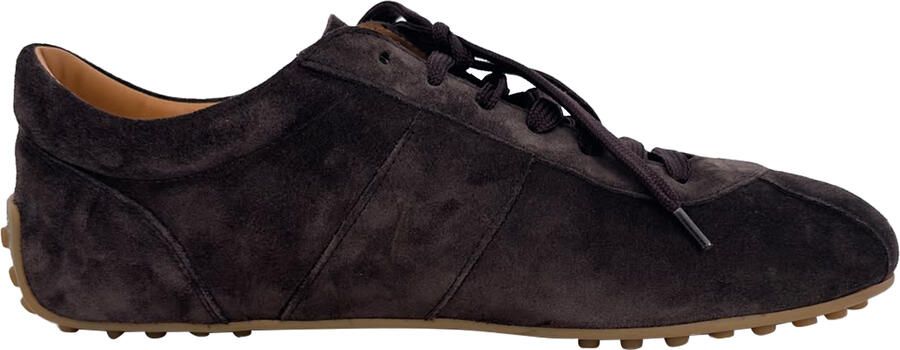 Tod'S Pre-owned Tod's Lage Sneakers in Bruin Suède