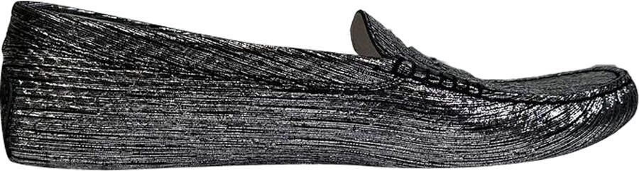 Tod'S Pre-owned Tod's Metallic Accent Instapschoenen in Zilveren Leer