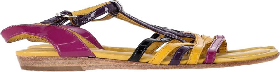 Tod'S Pre-owned Tod's Sandalen met Bandjes in Multicolor Lakkenleer