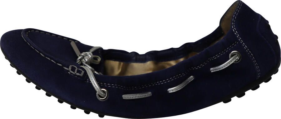 Tod'S Pre-owned Tod's Scrunch Ballerina's in Koninklijk Blauwe Suède